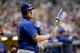 MILWAUKEE, WI - MAY 12: Jay Bruce #19 of the New York Mets waits in the on-deck circle in the fourth inning against the Milwaukee Brewers at Miller Park on May 12, 2017 in Milwaukee, Wisconsin. (Photo by Dylan Buell/Getty Images)