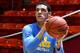 SALT LAKE CITY, UT - JANUARY 14: Lonzo Ball #2 of the UCLA Bruins practices his shooting before their game against the Utah Utes at the Jon M. Huntsman Center on January 14, 2017 in Salt Lake City, Utah. (Photo by Gene Sweeney Jr/Getty Images)