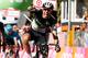 Spaniard Omar Fraile of team Dimension Data, celebrates as he crosses the finish line to win the 11th stage of the 100th Giro d'Italia, Tour of Italy, cycling race from Florence to Bagno di Romagna on May 17, 2017.
Race leader Tom Dumoulin, of Sunweb, re