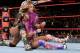 Alicia Fox in control of Sasha Banks on Raw.