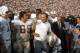 LOS ANGELES, CA - JANUARY 14: Head Coach Don Shula and Nick Bouniconti #85 of the Miami Dolphins celebrates defeating the Washington Redskins in Super Bowl VII at the Los Angeles Memorial Coliseum in Los Angeles, California, January 14, 1973. The Dolphin