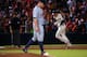 ATLANTA, GA - OCTOBER 1: Freddie Freeman #5 of the Atlanta Braves rounds the bases after hitting a two-run home run against Jordan Zimmermann #27 of the Detroit Tigers (foreground) in the fourth inning at Turner Field on October 1, 2016 in Atlanta, Georgi