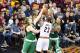 CLEVELAND, OH - MAY 21: LeBron James #23 of the Cleveland Cavaliers shoots against the Boston Celtics in the third quarter during Game Three of the 2017 NBA Eastern Conference Finals at Quicken Loans Arena on May 21, 2017 in Cleveland, Ohio. NOTE TO USER