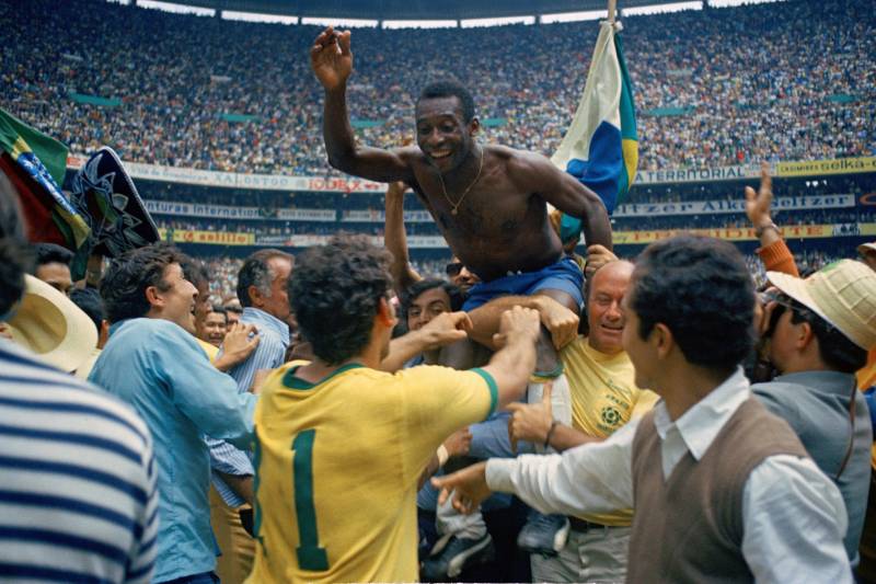 Pele was a World Cup winner with Brazil.