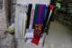 Palestine and Barcelona scarves hang side by side in the West Bank.