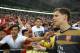 SINGAPORE - JULY 15: Wojciech Szczesny of Arsenal takes photographs with fans after the Barclays Asia Trophy match between Arsenal and Singapore Select XI at National Stadium on July 15, 2015 in Singapore. (Photo by Lionel Ng/Getty Images)
