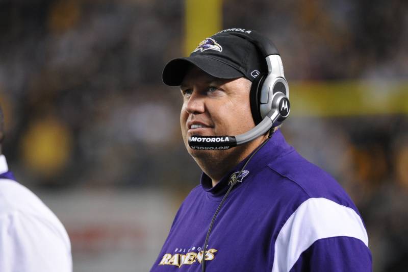 PITTSBURGH - SEPTEMBER 29:  Defensive coordinator Rex Ryan of the Baltimore Ravens looks on from the sideline during a game against the Pittsburgh Steelers at Heinz Field on September 29, 2008 in Pittsburgh, Pennsylvania.  The Steelers defeated the Ravens