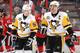 Jake Guentzel (left) has an ideal collaborator in linemate Sidney Crosby.
