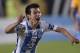 Mexico´s Pachuca Hirving Lozano (L) celebrates the goal of his teammate Franco Jara (out of frame)against Mexico´s Tigres during their CONCACAF Champions League Final match at the Hidalgo stadium in Pachuca, Hidalgo state, Mexico on April 26, 2017. / AFP