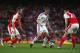 Granit Xhaka and Aaron Ramsey lining up for Arsenal.