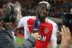 MONACO, MONACO - MAY 17: Tiemoue Bakayoko of Monaco is interviewed by Laurent Paganelli during the French League 1 Championship title celebration following the French Ligue 1 match between AS Monaco and AS Saint-Etienne (ASSE) at Stade Louis II on May 17,
