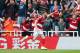 MIDDLESBROUGH, ENGLAND - APRIL 30: Calum Chambers of Middlesbrough celebrates scoring his sides second goal during the Premier League match between Middlesbrough and Manchester City at the Riverside Stadium on April 30, 2017 in Middlesbrough, England. (