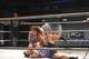 Hyan grounds Gino with an armbar during training.