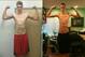 Michael Fusek before (right) and after (left) he started his nutrition program in 2015.