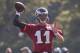 PHILADELPHIA, PA - JUNE 13: Carson Wentz #11 of the Philadelphia Eagles passes the ball during mandatory minicamp at the NovaCare Complex on June 13, 2017 in Philadelphia, Pennsylvania. (Photo by Mitchell Leff/Getty Images)