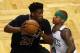 Could Jimmy Butler, left, and Isaiah Thomas be Celtic teammates by the end of the week?