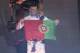 Real Madrid's Portuguese forward Cristiano Ronaldo holds up a Prtugeuse flag during a celebration event held at the Santiago Bernabeu stadium after the team won the the UEFA Champions League football match final Juventus vs Real Madrid CF held at the Nati