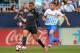 MALAGA, SPAIN - MAY 21: Danilo of Real Madrid is chased down by Jony of Malaga during the La Liga match between Malaga and Real Madrid at La Rosaleda Stadium on May 21, 2017 in Malaga, Spain. (Photo by Aitor Alcalde/Getty Images)