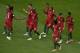 Portugal's forward Nani (3rd R) celebrates with Portugal's defender Bruno Alves and teammates after scoring a goal during the 2017 Confederations Cup group A football match between New Zealand and Portugal at the Saint Petersburg Stadium in Saint Petersbu
