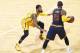 INDIANAPOLIS, IN - APRIL 20: Paul George #13 of the Indiana Pacers defends against LeBron James #23 of the Cleveland Cavaliers in game three of the Eastern Conference Quarterfinals during the 2017 NBA Playoffs at Bankers Life Fieldhouse on April 20, 2017
