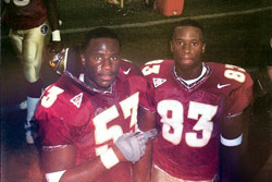 Devaughn and Devard Darling on the Florida State sideline, circa 2000.