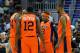 CHARLOTTE, NC - JULY 02: Allen Iverson #3 of 3's Company huddles with his team during a game against Ghost Ballers during week two of the BIG3 three on three basketball league at Spectrum Center on July 2, 2017 in Charlotte, North Carolina. (Photo by Gr