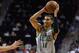 LAS VEGAS, NV - JULY 09: Jayson Tatum #11 of the Boston Celtics looks to pass against the Portland Trail Blazers during the 2017 Summer League at the Thomas & Mack Center on July 9, 2017 in Las Vegas, Nevada. Boston won 70-64. NOTE TO USER: User expressl