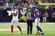 MINNEAPOLIS, MN - OCTOBER 03: An official separates Odell Beckham Jr. #13 of the New York Giants and Xavier Rhodes #29 of the Minnesota Vikings during the game at U.S. Bank Stadium on October 3, 2016 in Minneapolis, Minnesota. The Vikings defeated the Gia