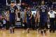 Dec 11, 2016; Phoenix, AZ, USA; New Orleans Pelicans forward Anthony Davis (23), guard Reggie Williams (5) and forward Cheick Diallo (13) walk off the court in the first half against the Phoenix Suns at Talking Stick Resort Arena. Mandatory Credit: Jenn