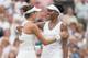 Williams congratulates Garbine Muguruza after Saturday's final point.