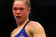 December 30, 2016; Las Vegas, NV, USA; Ronda Rousey reacts after a TKO by Amanda Nunes (not pictured) during UFC 207 at T-Mobile Arena. Mandatory Credit: Mark J. Rebilas-USA TODAY Sports