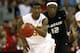 OMAHA, NE - MARCH 20: O.J. Mayo #32 of the USC Trojans brings the ball up court ahead of Bill Walker #12 of the Kansas State Wildcats during the Midwest Region first round of the 2008 NCAA Men's Basketball Tournament on March 20, 2008 at the Qwest Center