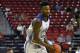 LAS VEGAS, NV - JULY 08: Jordan Bell #2 of the Golden State Warriors brings the ball up the court against the Philadelphia 76ers during the 2017 Summer League at the Thomas & Mack Center on July 8, 2017 in Las Vegas, Nevada. Philadelphia won 95-93. NOTE