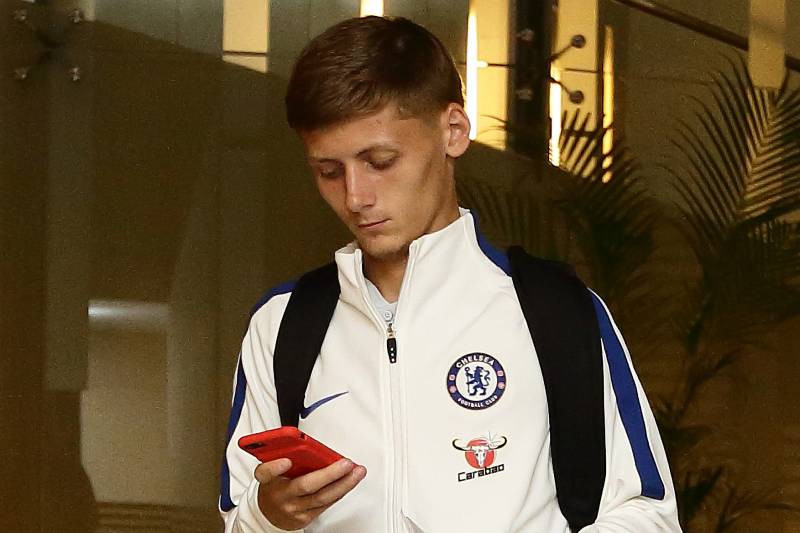 SINGAPORE - JULY 23:  Kyle Scott of Chelsea FC arrives at Jet Quay Private Terminal ahead of the International Champions Cup on July 23, 2017 in Singapore.  (Photo by Suhaimi Abdullah/Getty Images  for ICC)