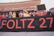 LINCOLN, NE - SEPTEMBER 10: Students of the Nebraska Cornhuskers honor deceased player Sam Foltz with a banner before the game against the Wyoming Cowboys at Memorial Stadium on September 10, 2016 in Lincoln, Nebraska. Nebraska defeated Wyoming 52-14. (Ph