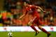 Martin Kelly in action in the second leg against Rabotnicki at Anfield.