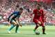 Middlesbrough's Daniel Ayala lining up against Liverpool in the final game of the 2016/17 season.