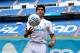 Real Madrid's new player Jesus Vallejo plays with a ball after his official presentation at the Santiago Bernabeu stadium in Madrid, on July 7, 2017. / AFP PHOTO / JAVIER SORIANO (Photo credit should read JAVIER SORIANO/AFP/Getty Images)