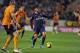 Arsenal's Brazilian-Croatian forward Eduardo in action during the English Premier League football match between Wolverhampton Wanderers and Arsenal at Molineux Stadium, Wolverhampton, central England, on November 7, 2009. AFP PHOTO/Paul Ellis FOR EDITORI