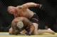 Lesnar works over Hunt at UFC 200.