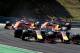 The two Red Bulls collided on the opening lap.