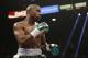 Mayweather during his last retirement fight, against Andre Berto.