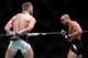 McGregor (left) is a hulking 155-pounder in MMA and will carry that bulk to 154 pounds in boxing.