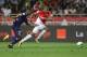 Monaco's French forward Kylian Mbappe (R) vies with Toulouse's French defender Kelvin Amian during the French L1 football match between Monaco (ASM) and Toulouse (TFC) at Louis II Stadium in Monaco on August 4, 2017. / AFP PHOTO / VALERY HACHE (Pho