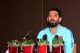 Barcelona's Turkish midfielder and Turkey's captain Arda Turan addresses a press conference announcing his retirement from international football in Portoroz, Slovenia, on June 6, 2017.
Turan announced his retirement from international football on Tuesday