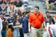 AUBURN, AL - APRIL 18: Defensive coordinator and former Florida Gators head coach Will Muschamp of Auburn Tigers prior to Auburn's A-Day game on April 18, 2015 at Jordan-Hare Stadium in Auburn, Alabama. (Photo by Michael Chang/Getty Images)