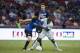SINGAPORE, SINGAPORE - JULY 29: FC Internazionale Midfielder Marcelo Brozovic (L) fights for the ball with Chelsea Midfielder N'Golo Kante (R) during the International Champions Cup 2017 match between FC Internazionale and Chelsea FC on July 29, 2017 in S