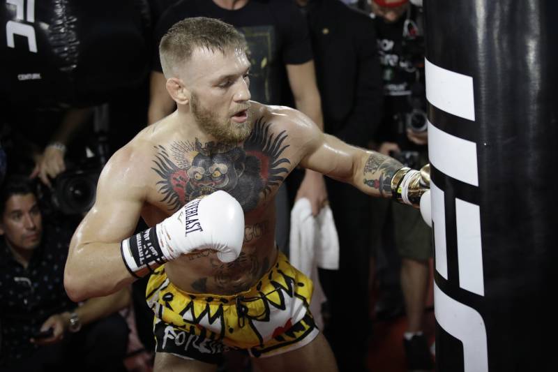 McGregor's talent as a striker could give him a slight edge.