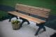 A commemorative bench in Meadow Breeze Park in Washington, New Jersey, where Evan grew up playing football, baseball, basketball and soccer.
