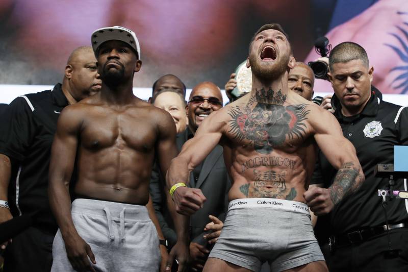 McGregor was excited to be at the weigh ins.